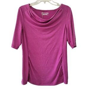 NWT Royal Robbins Essential Tencel Cowl Neck Shirt Women's Sz L Outdoor Hiking